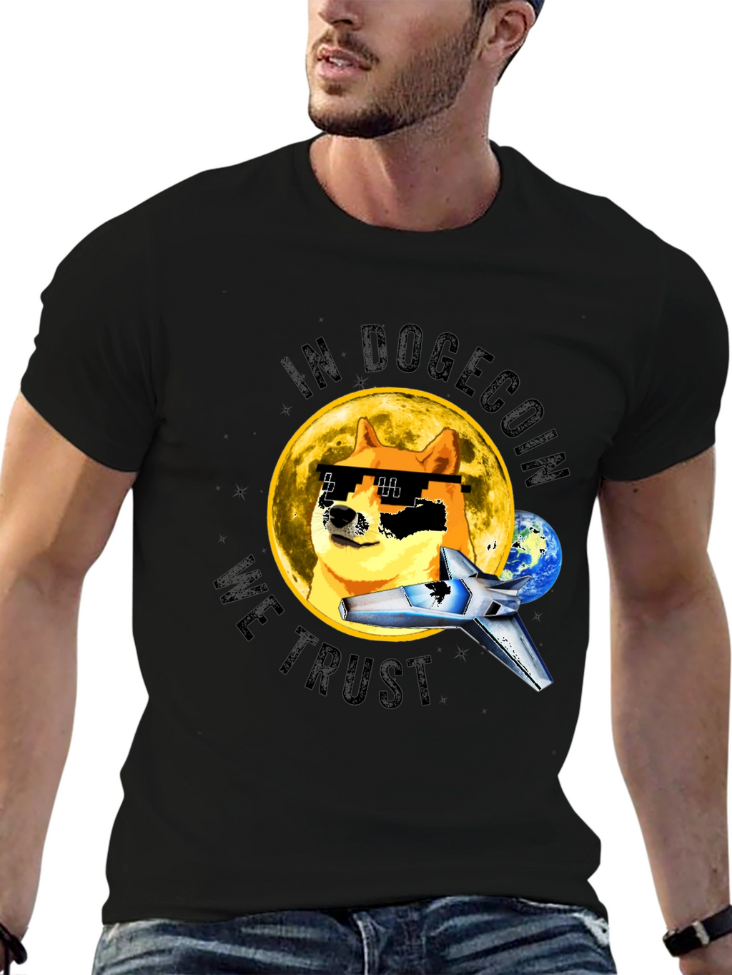 In Dogecoin We Trust T-Shirt Crypto Meme