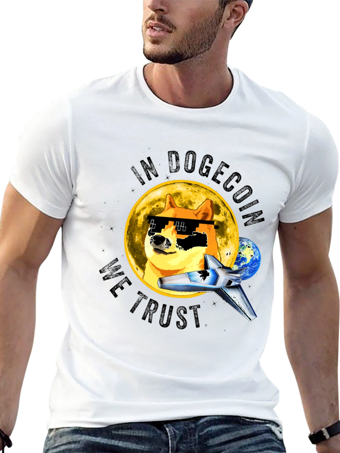 In Dogecoin We Trust T-Shirt Crypto Meme