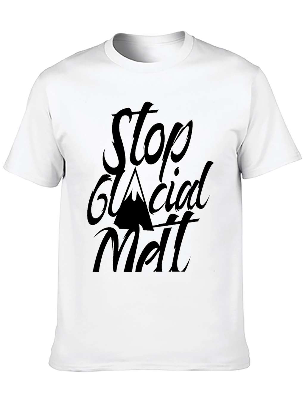 Stop Glacial Melt Black T-Shirt