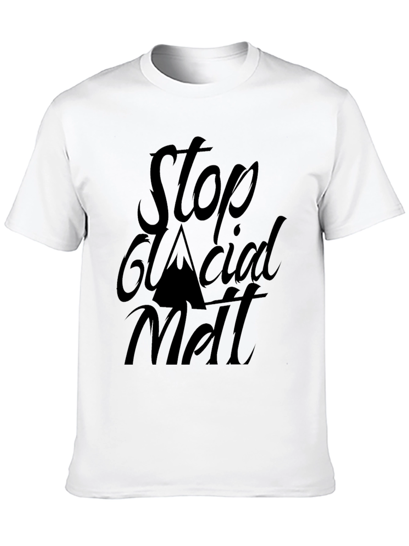 Stop Glacial Melt Black T-Shirt