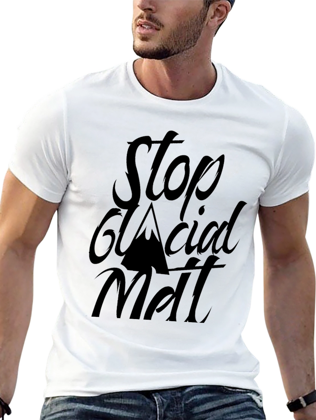 Stop Glacial Melt Black T-Shirt