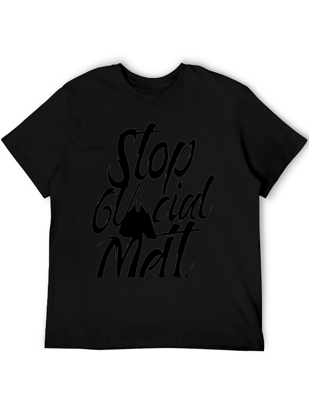 Stop Glacial Melt Black T-Shirt