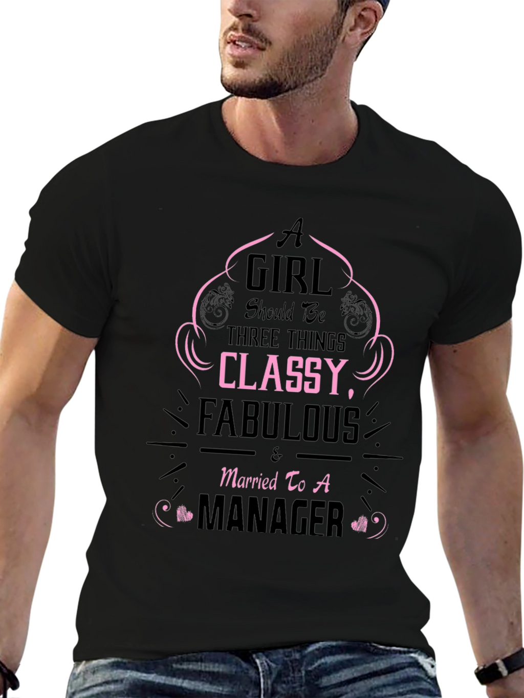 Classy & Fabulous Managers Wife T-Shirt