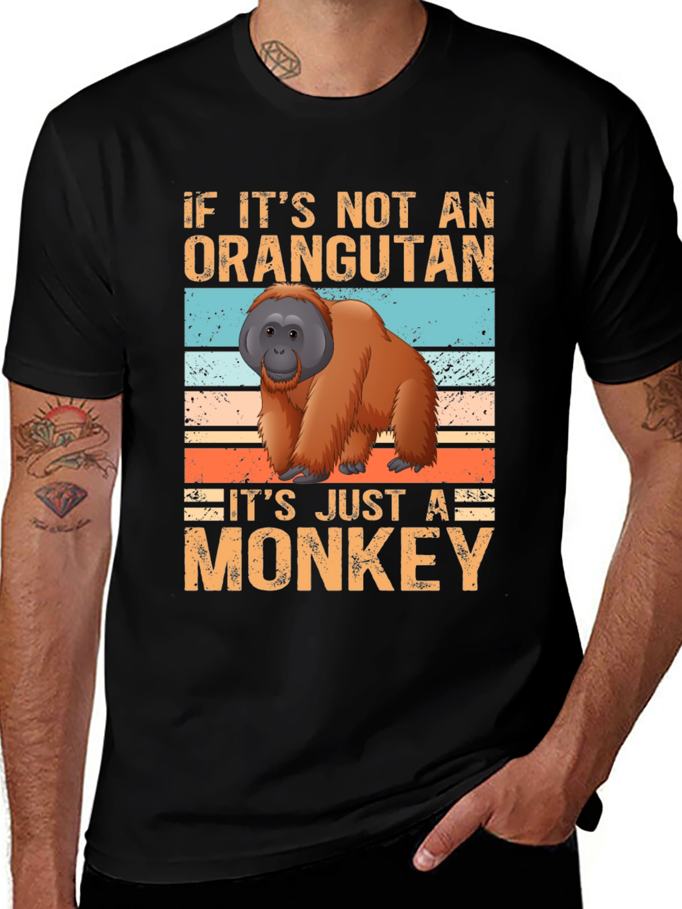 Orangutan vs Monkey Graphic T-Shirt