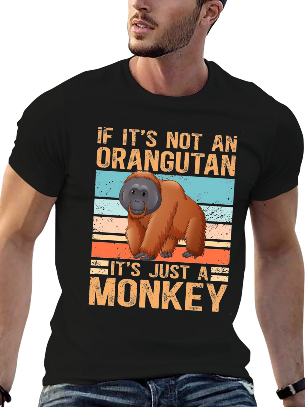 Orangutan vs Monkey Graphic T-Shirt