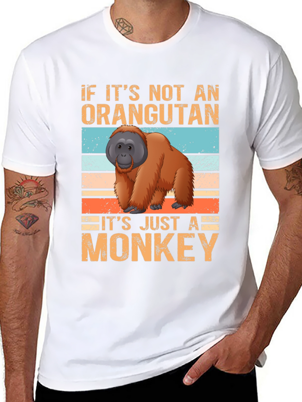 Orangutan vs Monkey Graphic T-Shirt