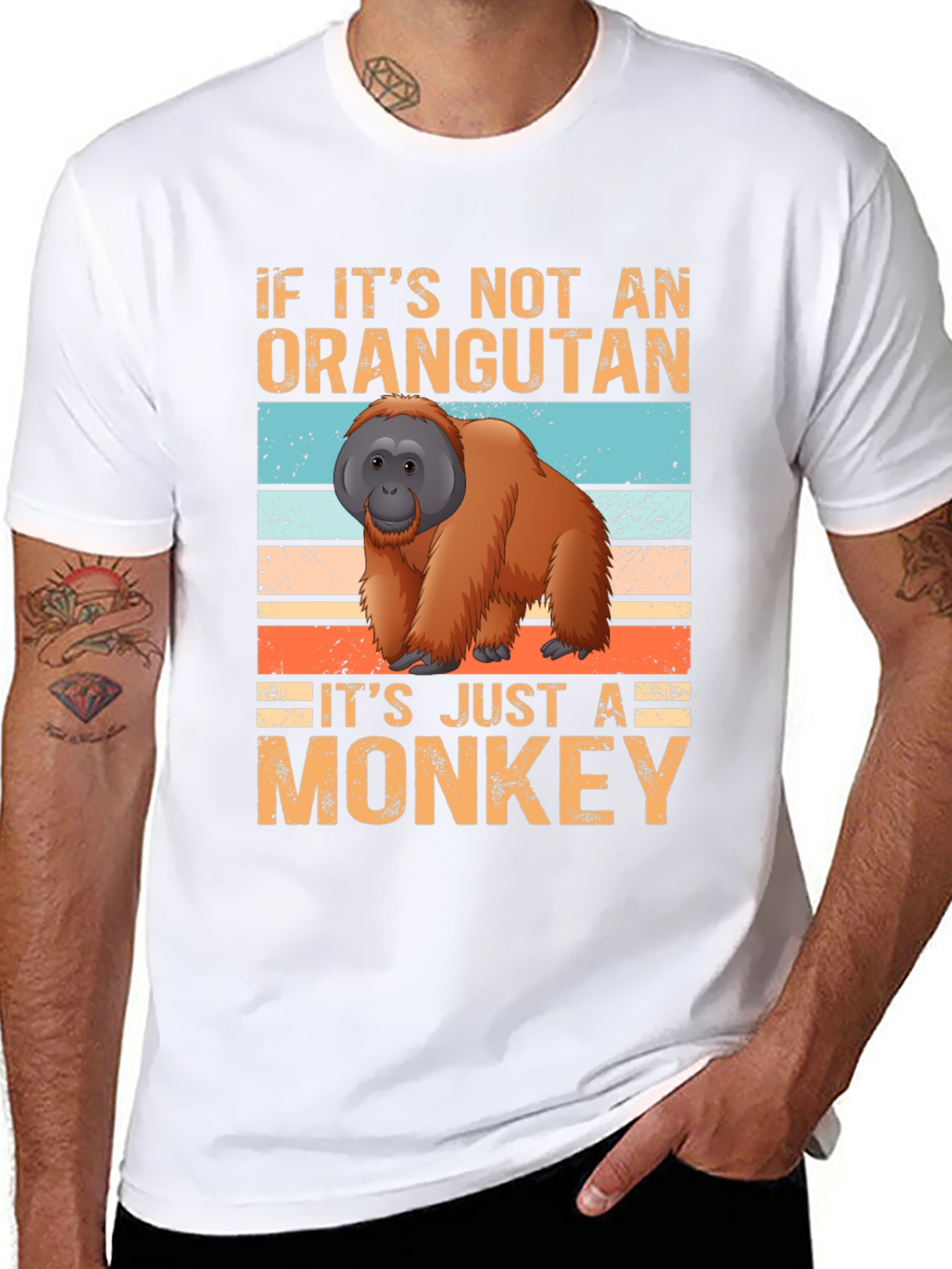 Orangutan vs Monkey Graphic T-Shirt