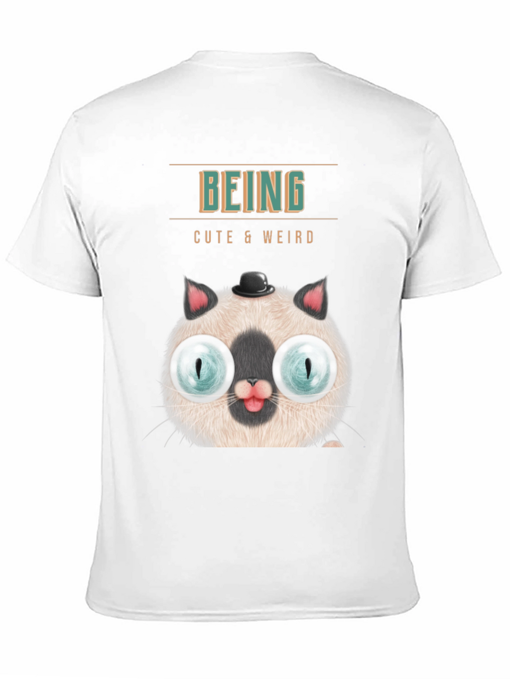 Cute & Weird Cat T-Shirt - Unique Graphic Tee
