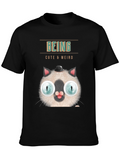 Cute & Weird Cat T-Shirt - Unique Graphic Tee