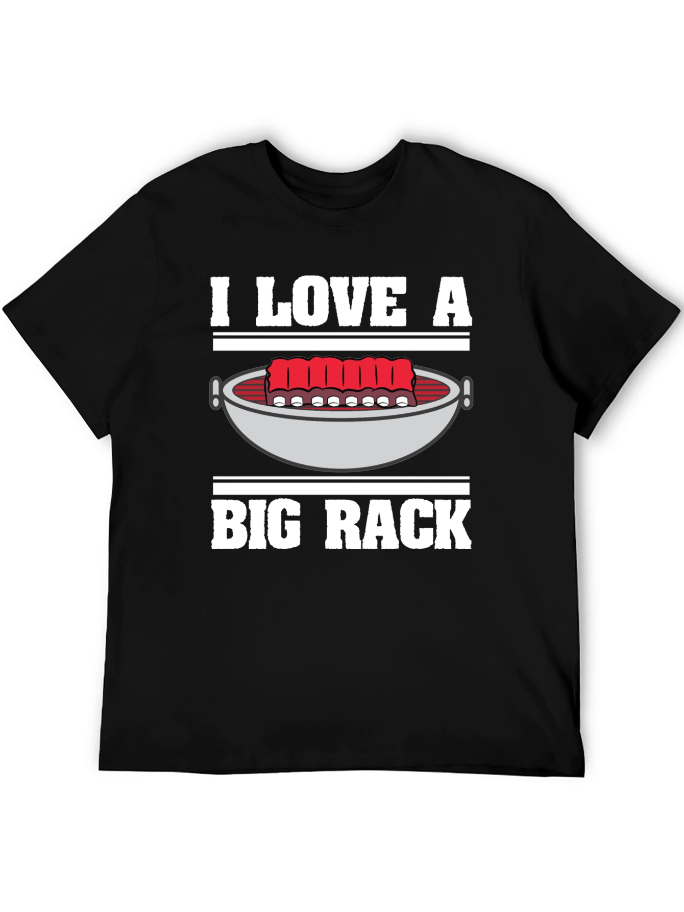 I Love A Big Rack BBQ Graphic T-Shirt