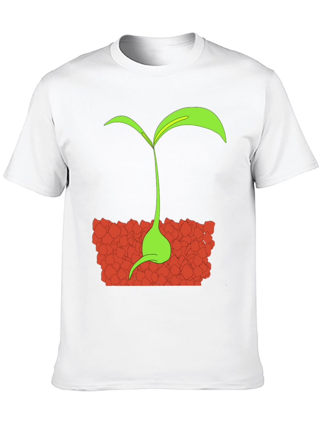 Sprout Graphic Tee - Black Cotton T-Shirt