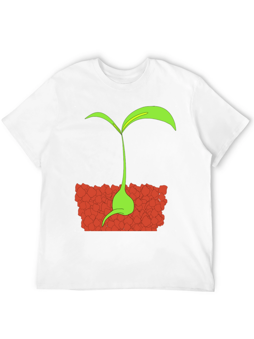 Sprout Graphic Tee - Black Cotton T-Shirt