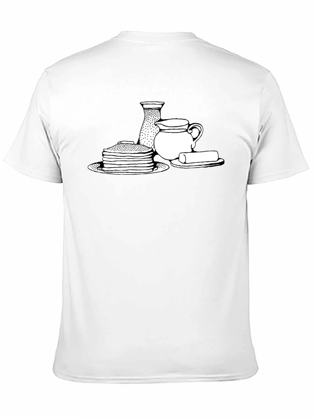 Pancake Breakfast T-Shirt - Black Comfortable Fit