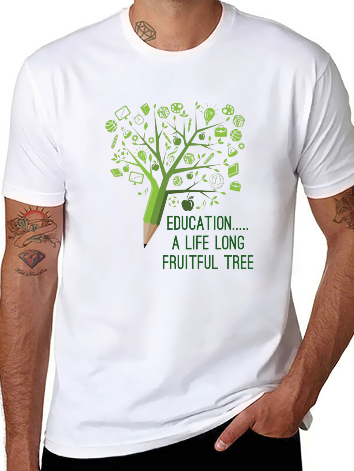 Education is a Lifelong Fruitful Tree T-Shirt