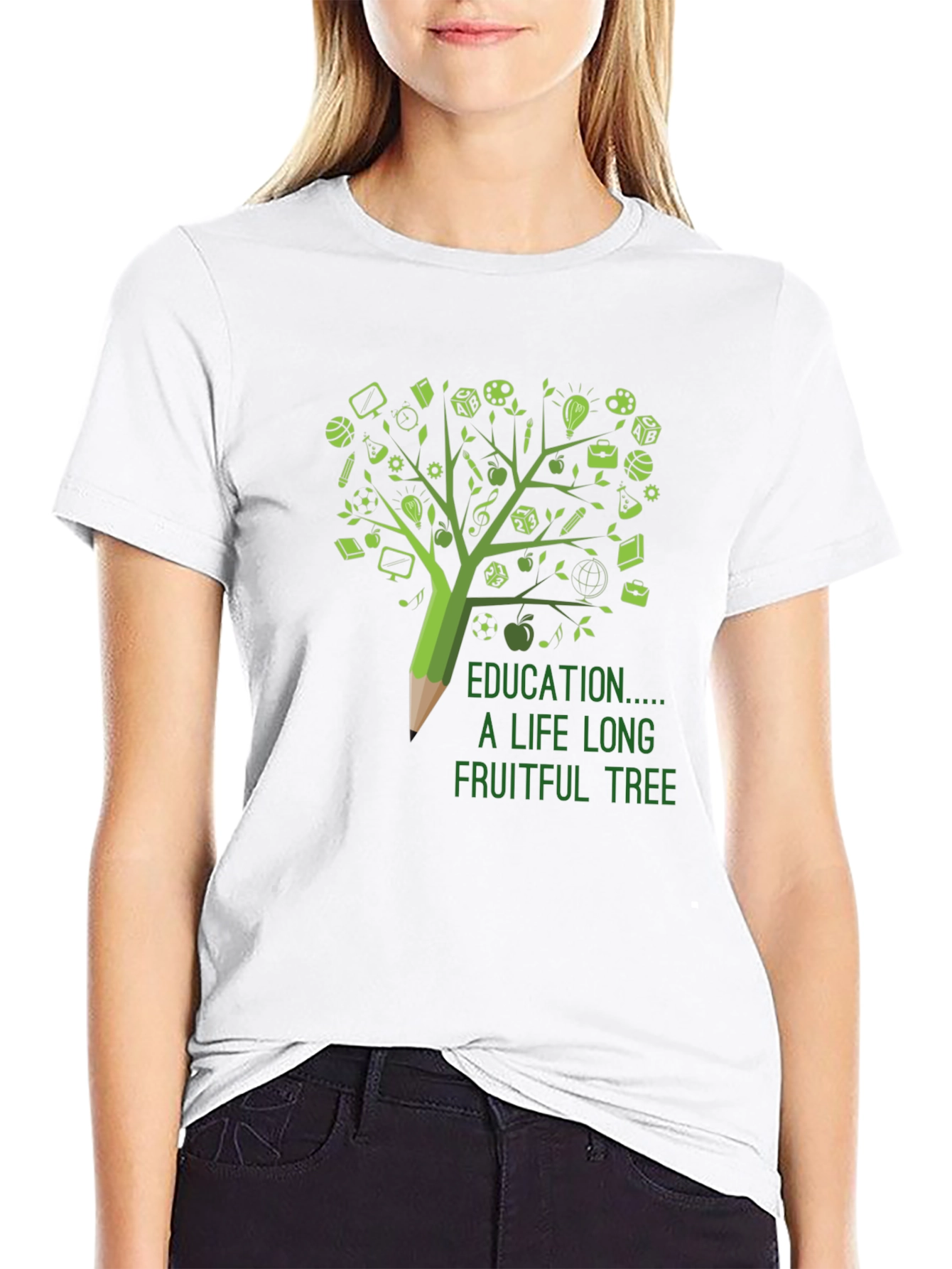 Education is a Lifelong Fruitful Tree T-Shirt