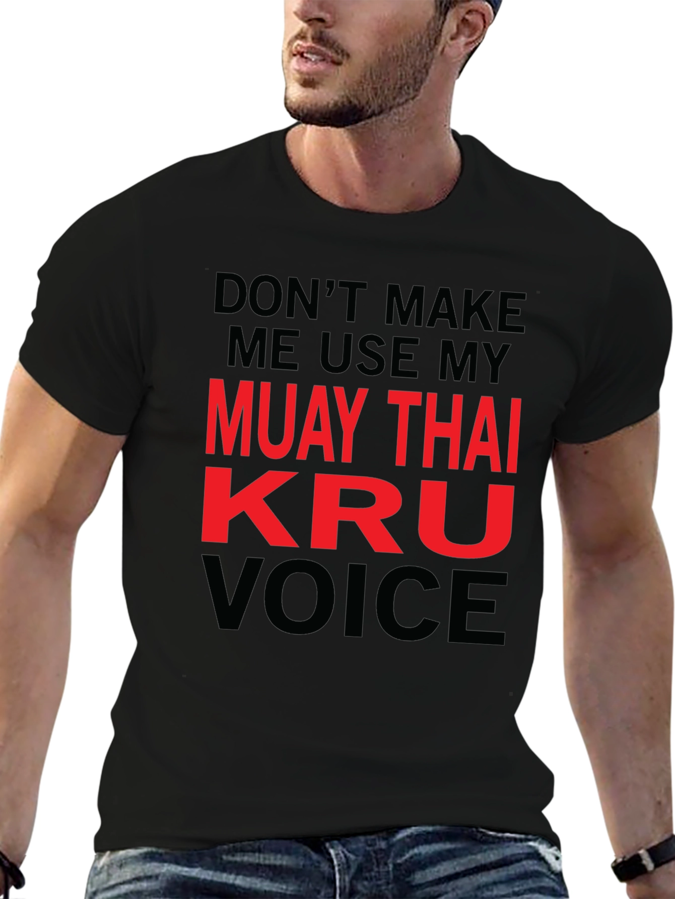 Muay Thai Kru Voice Graphic Tee - Martial Arts Humor