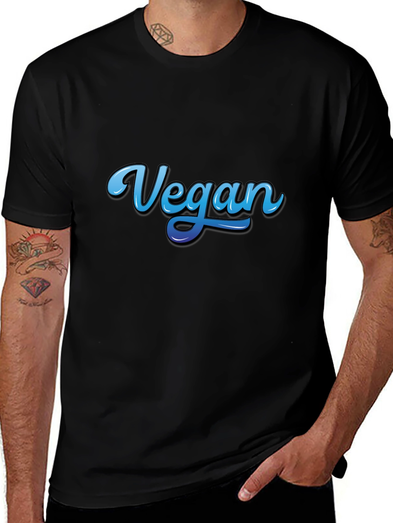 Vegan T-Shirt: Stylish & Comfortable Black Tee