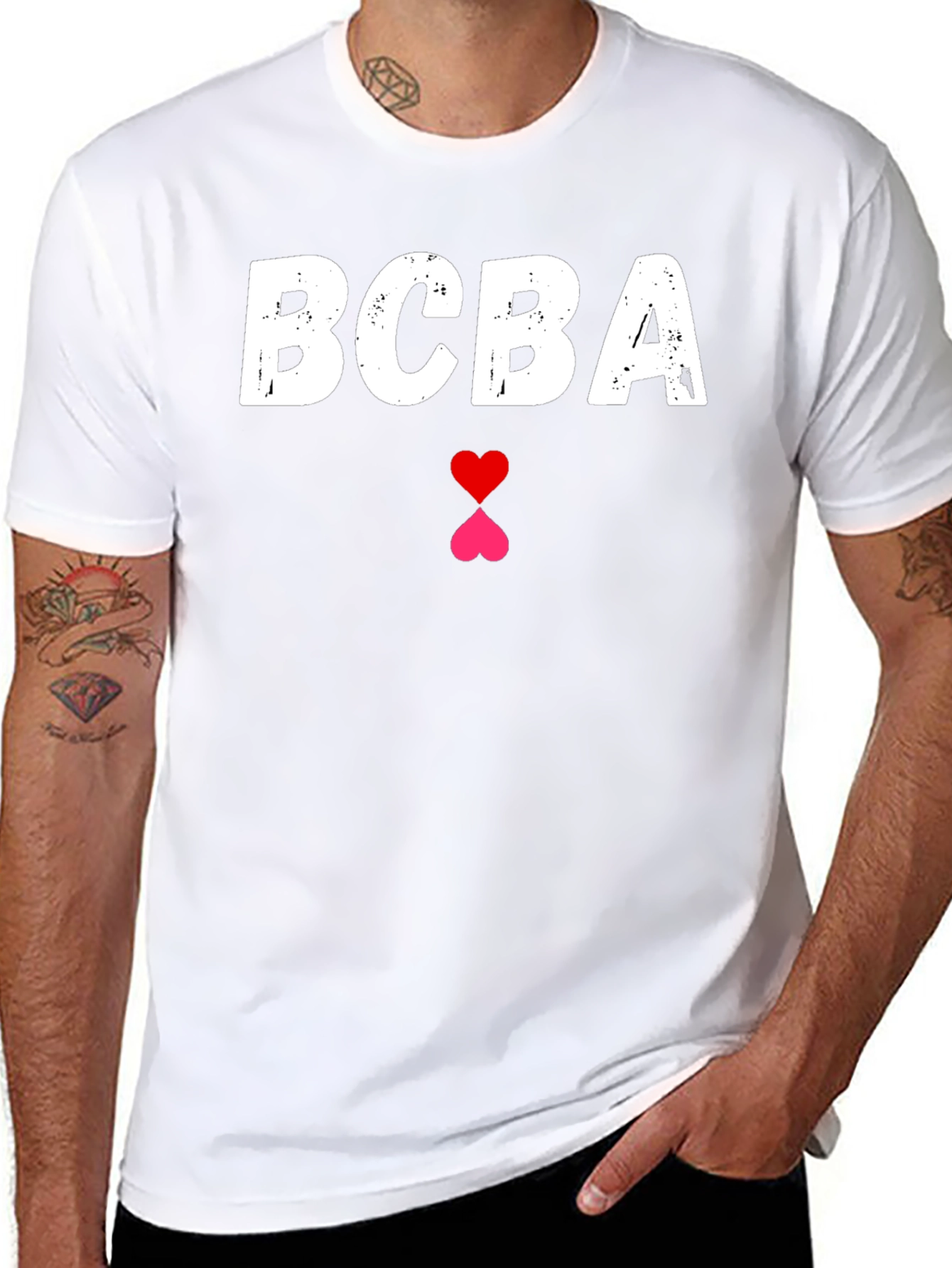 BCBA Heart Graphic T-Shirt - Casual Style