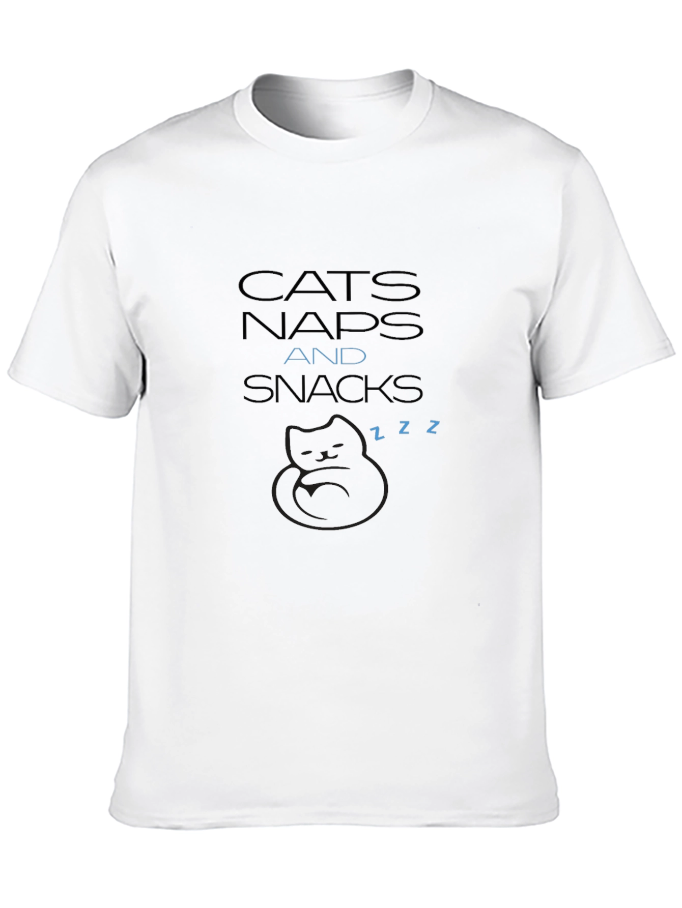 Cats Naps Snacks T-Shirt - Soft Comfort Tee