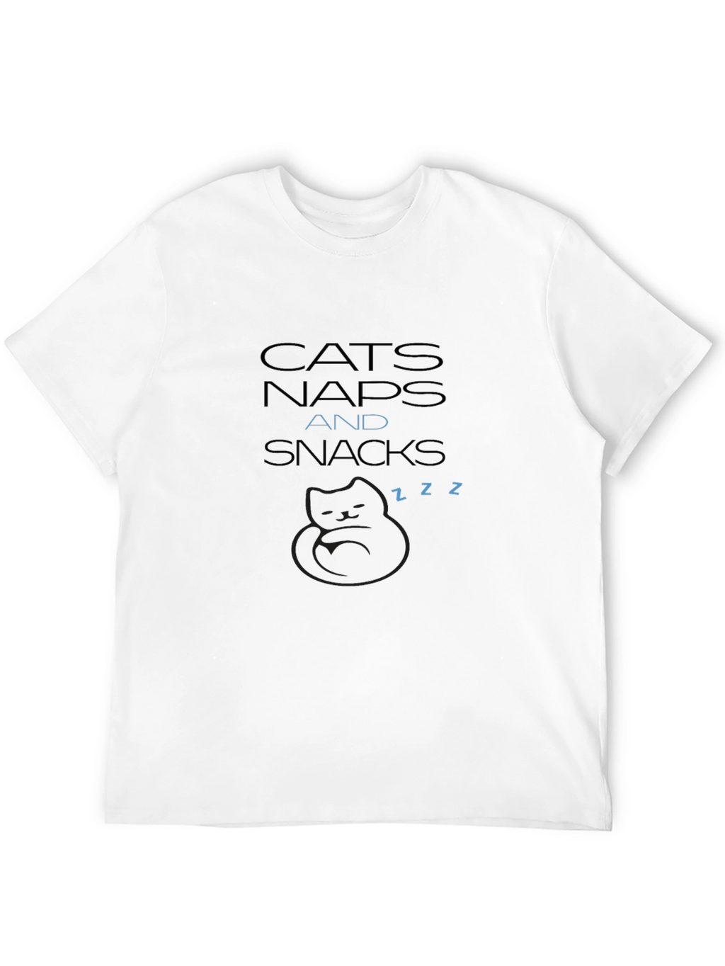 Cats Naps Snacks T-Shirt - Soft Comfort Tee