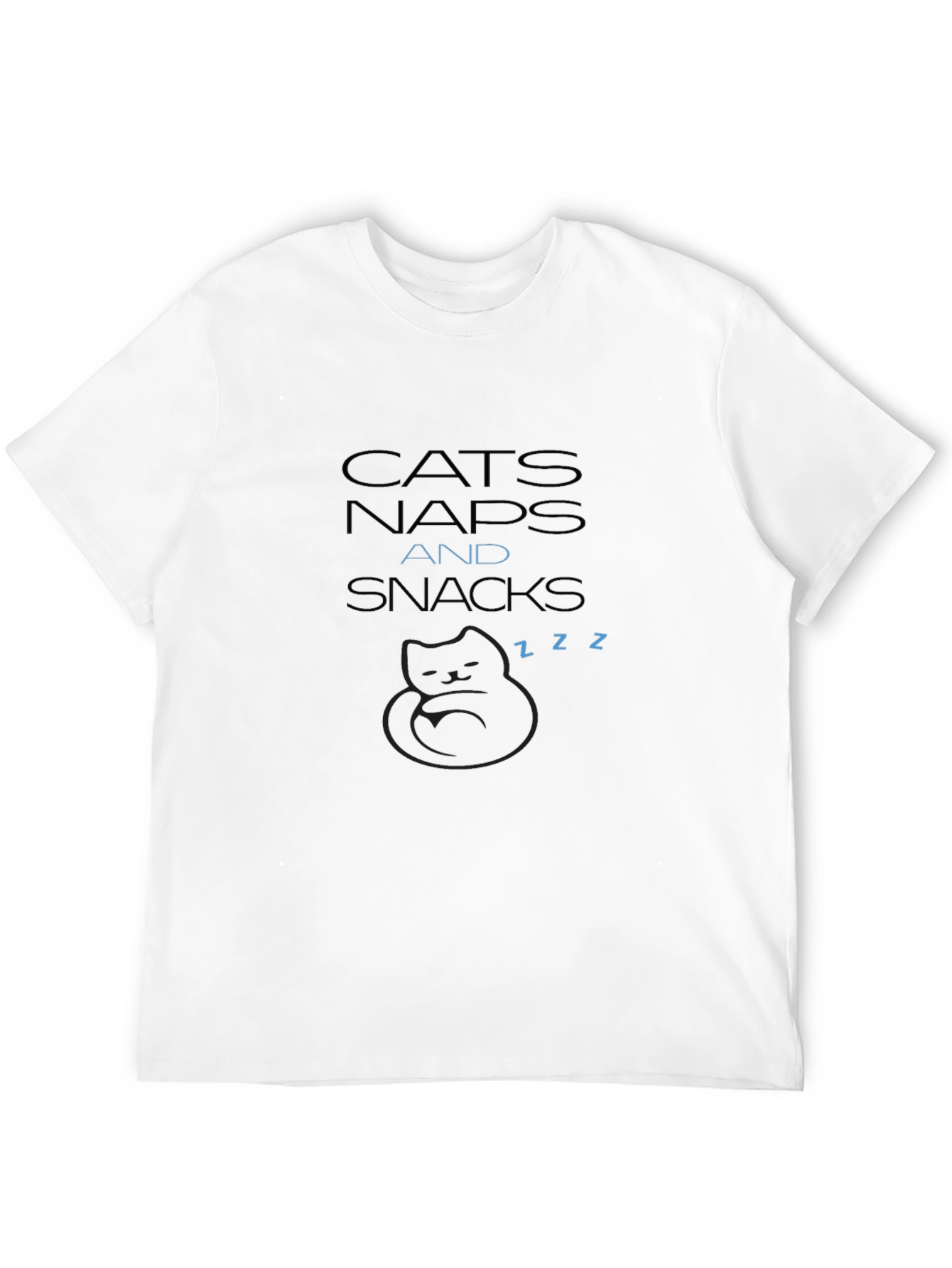 Cats Naps Snacks T-Shirt - Soft Comfort Tee