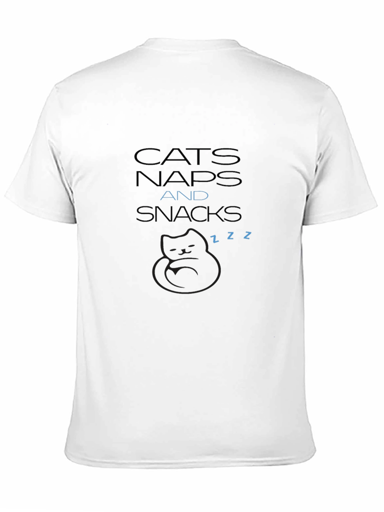 Cats Naps Snacks T-Shirt - Soft Comfort Tee