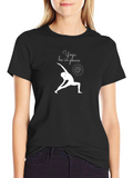 Yoga Be In Peace Black T-Shirt