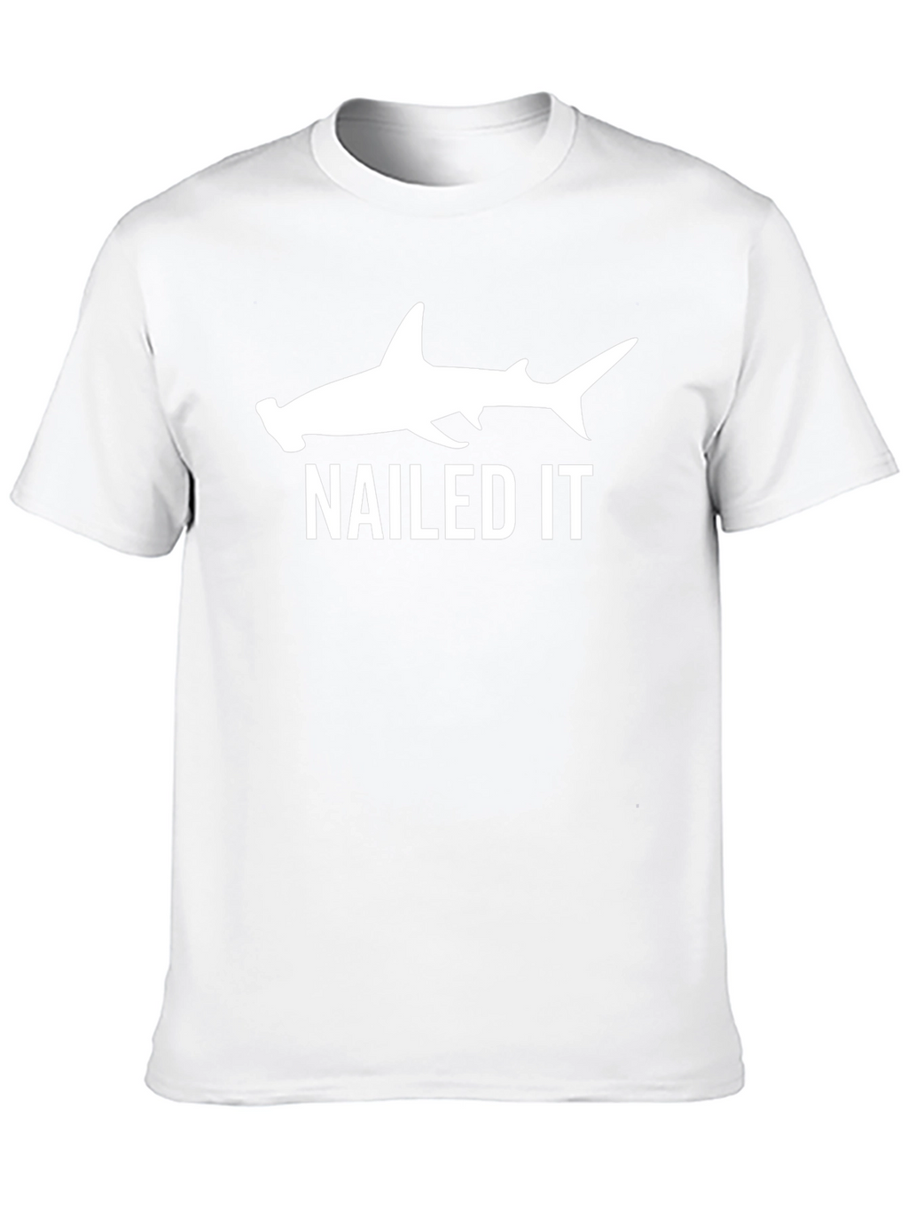 Hammerhead Shark Nailed It Funny Black T-Shirt