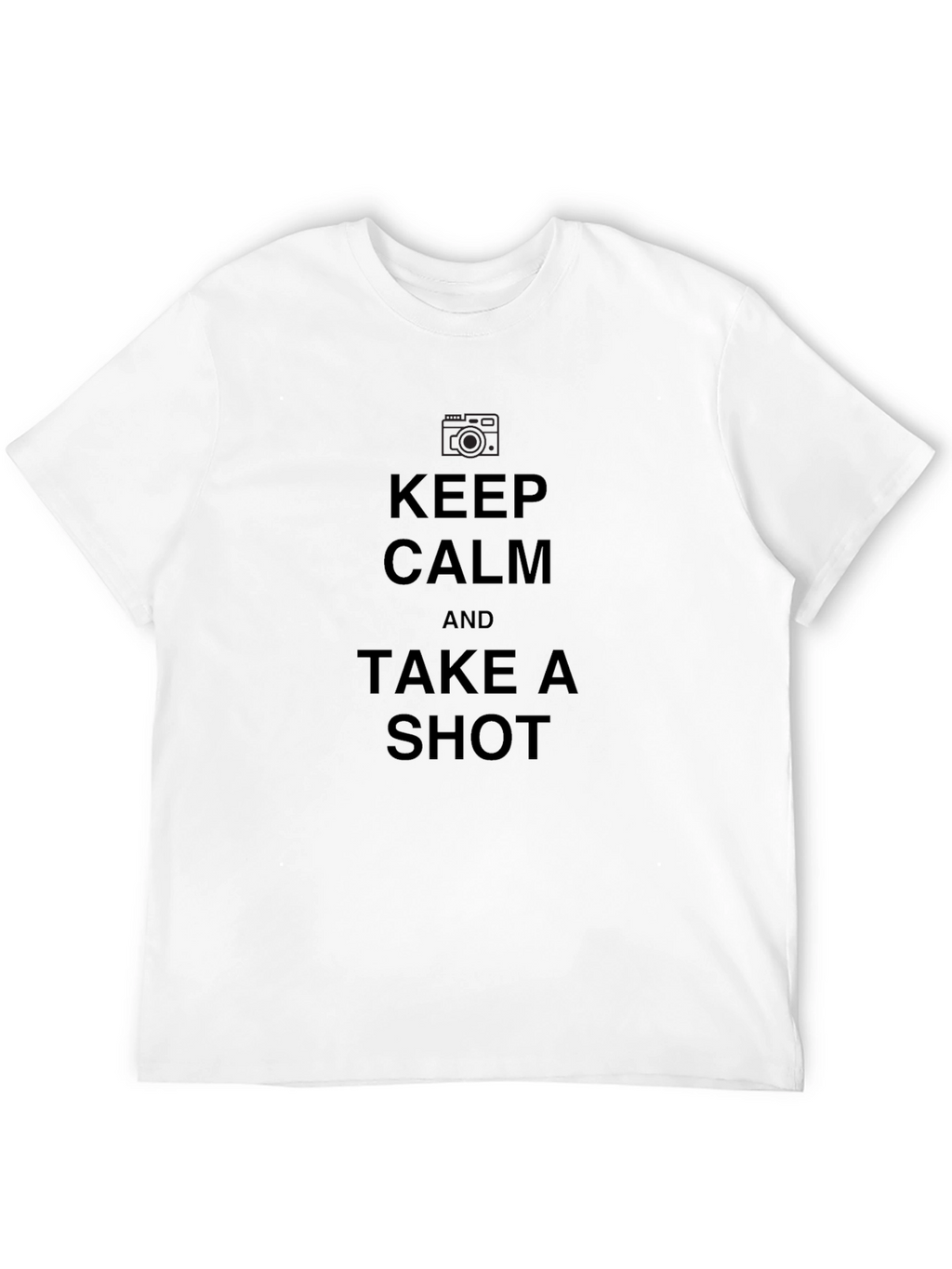 Keep Calm Take a Shot Black T-Shirt