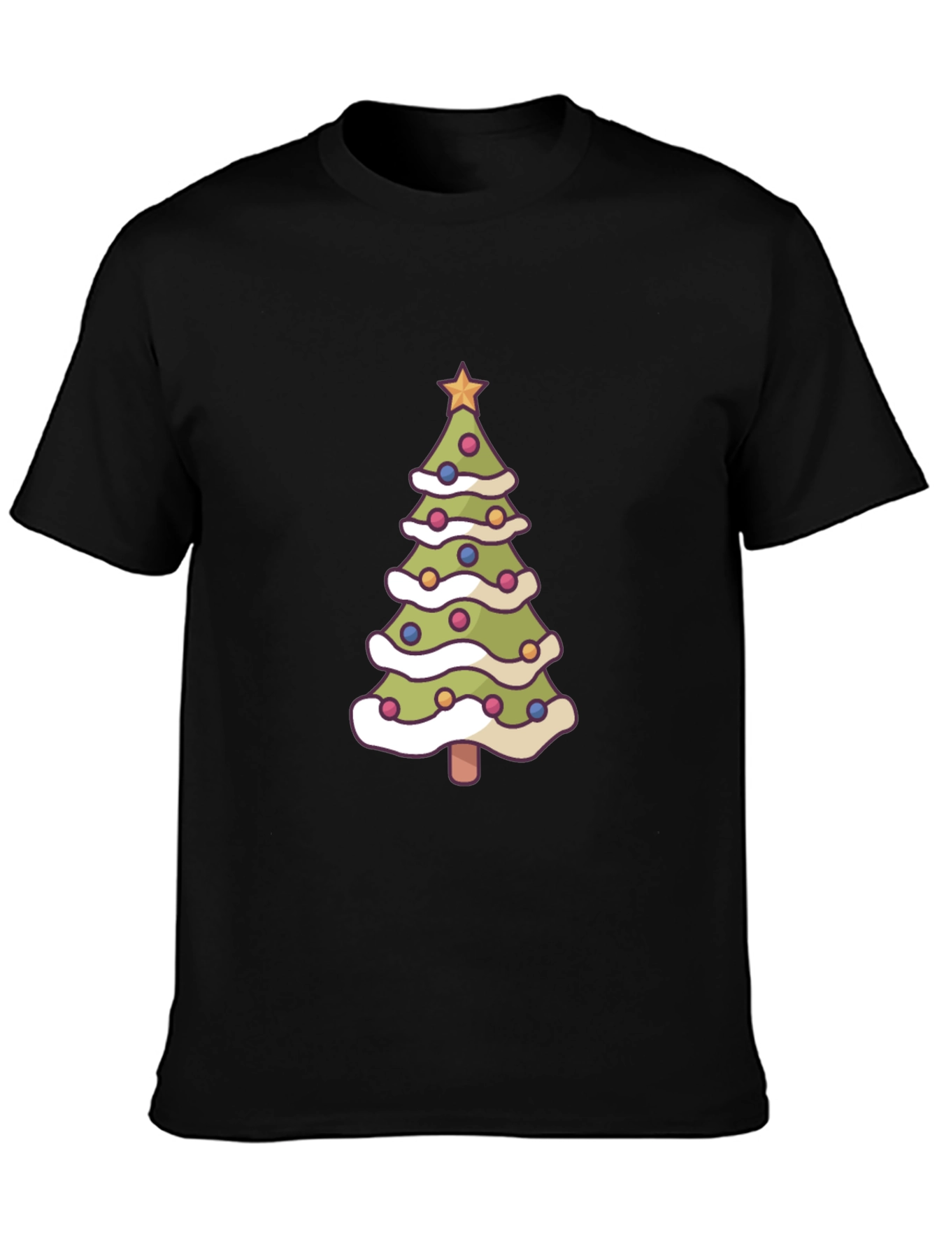 Festive Christmas Tree Graphic Tee
