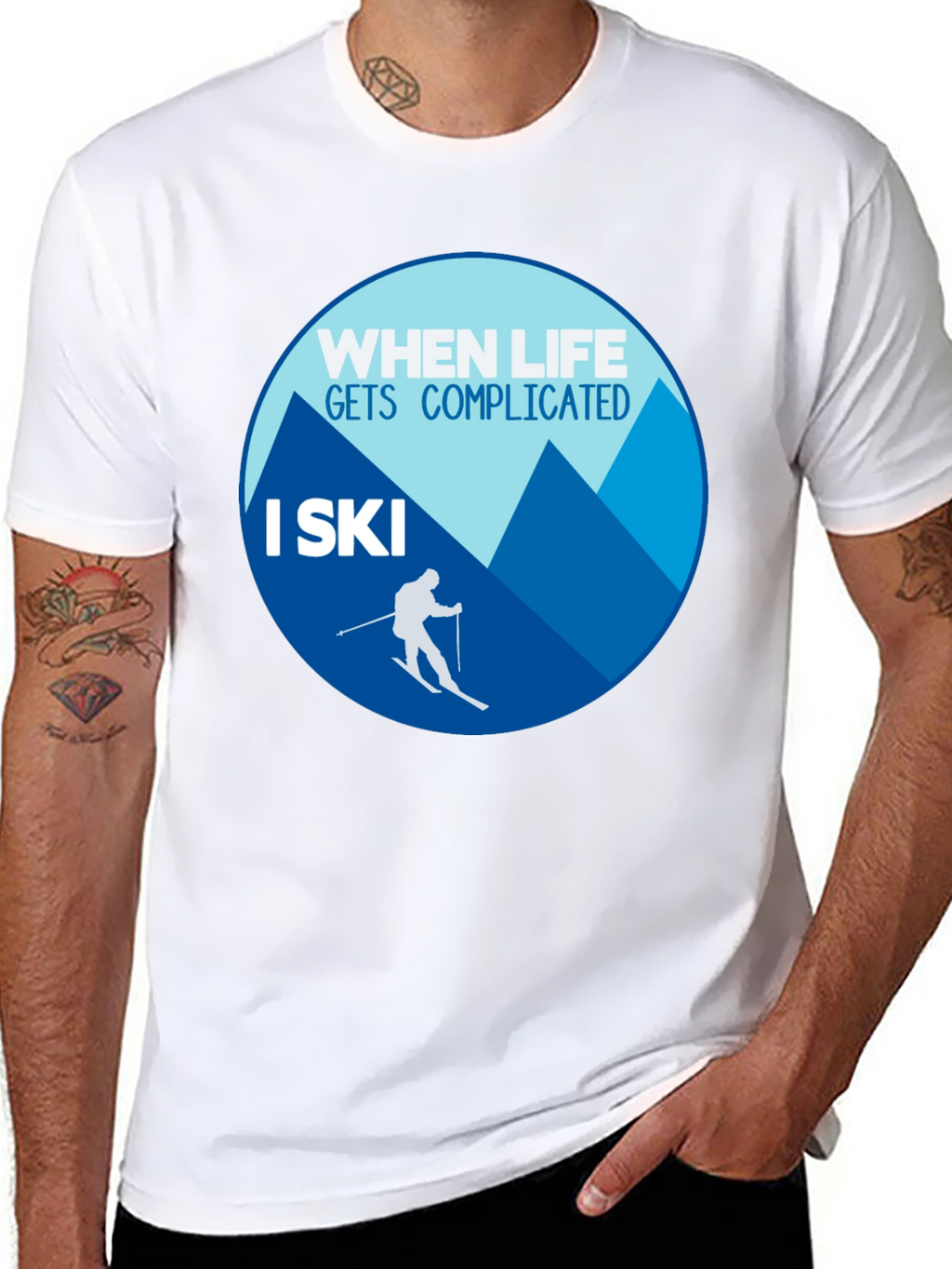 When Life Gets Complicated I Ski T-Shirt