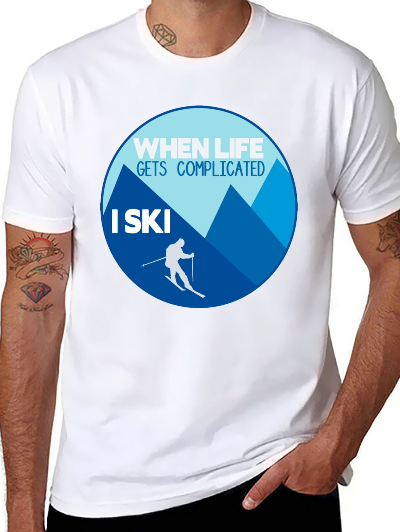 When Life Gets Complicated I Ski T-Shirt