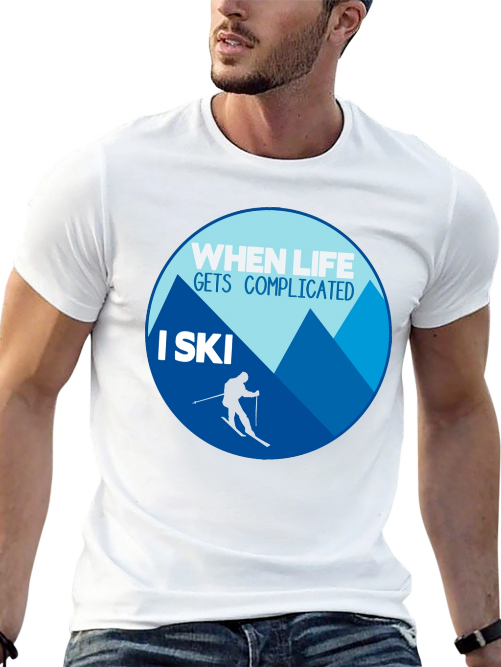 When Life Gets Complicated I Ski T-Shirt