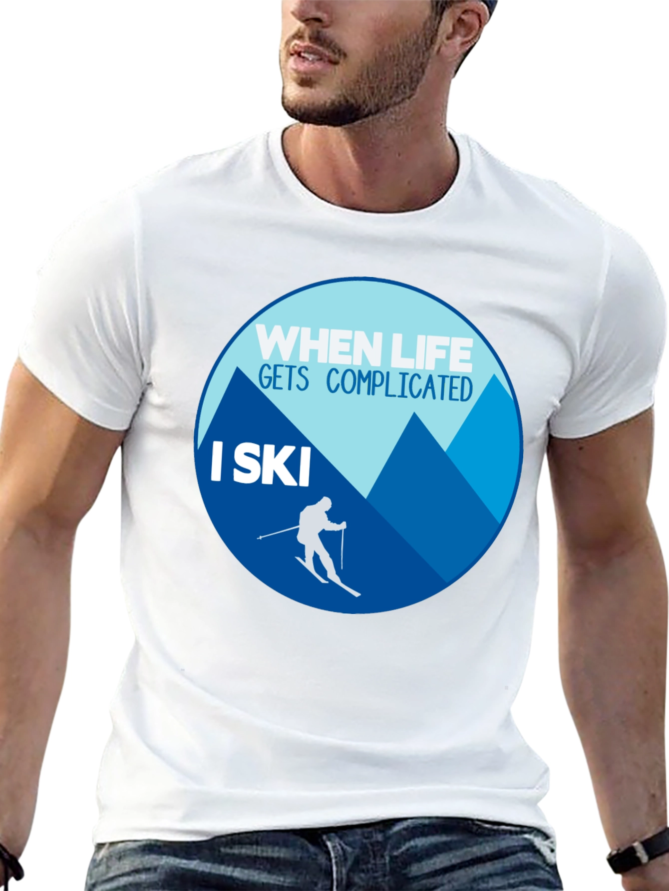 When Life Gets Complicated I Ski T-Shirt