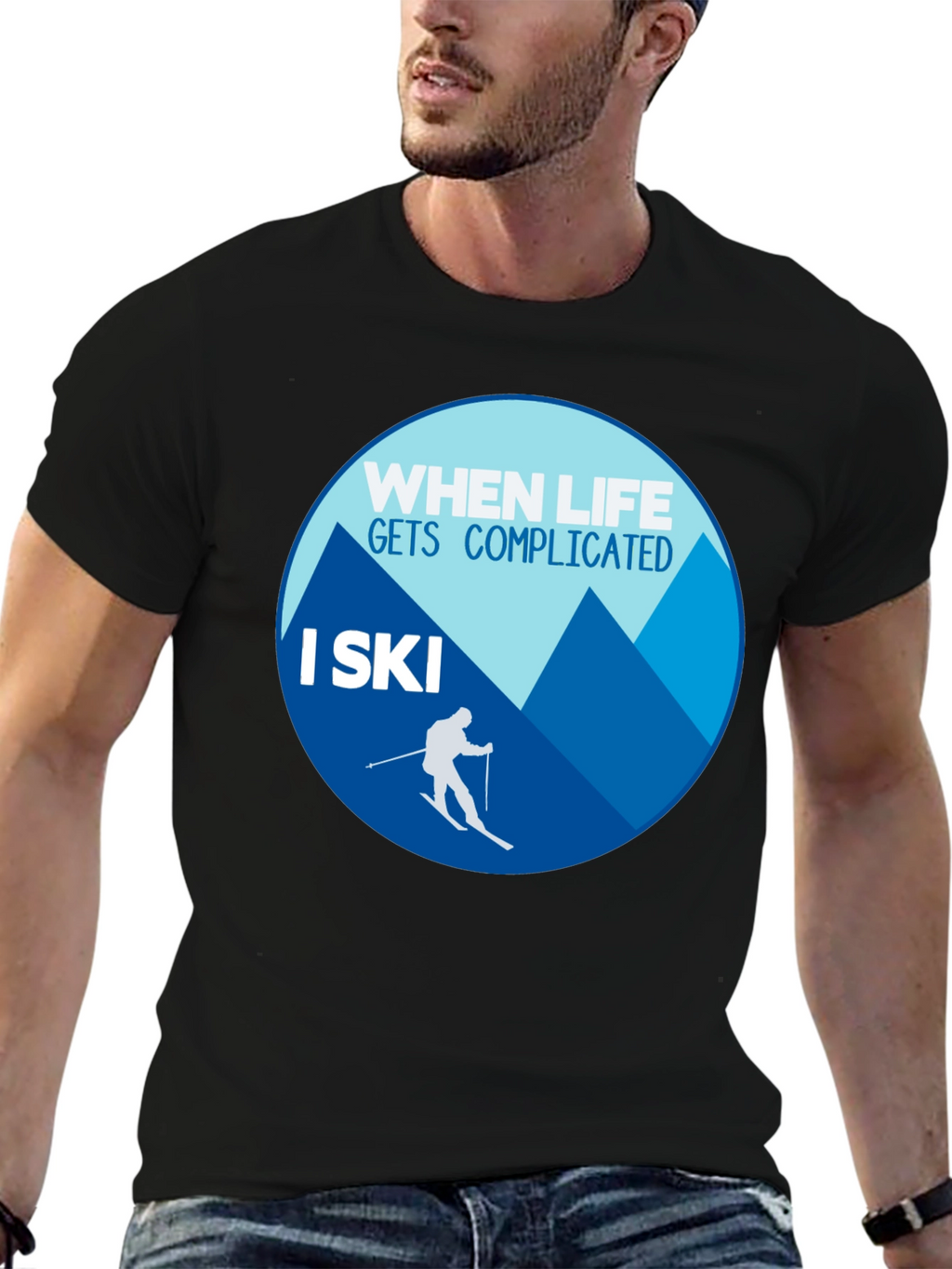 When Life Gets Complicated I Ski T-Shirt