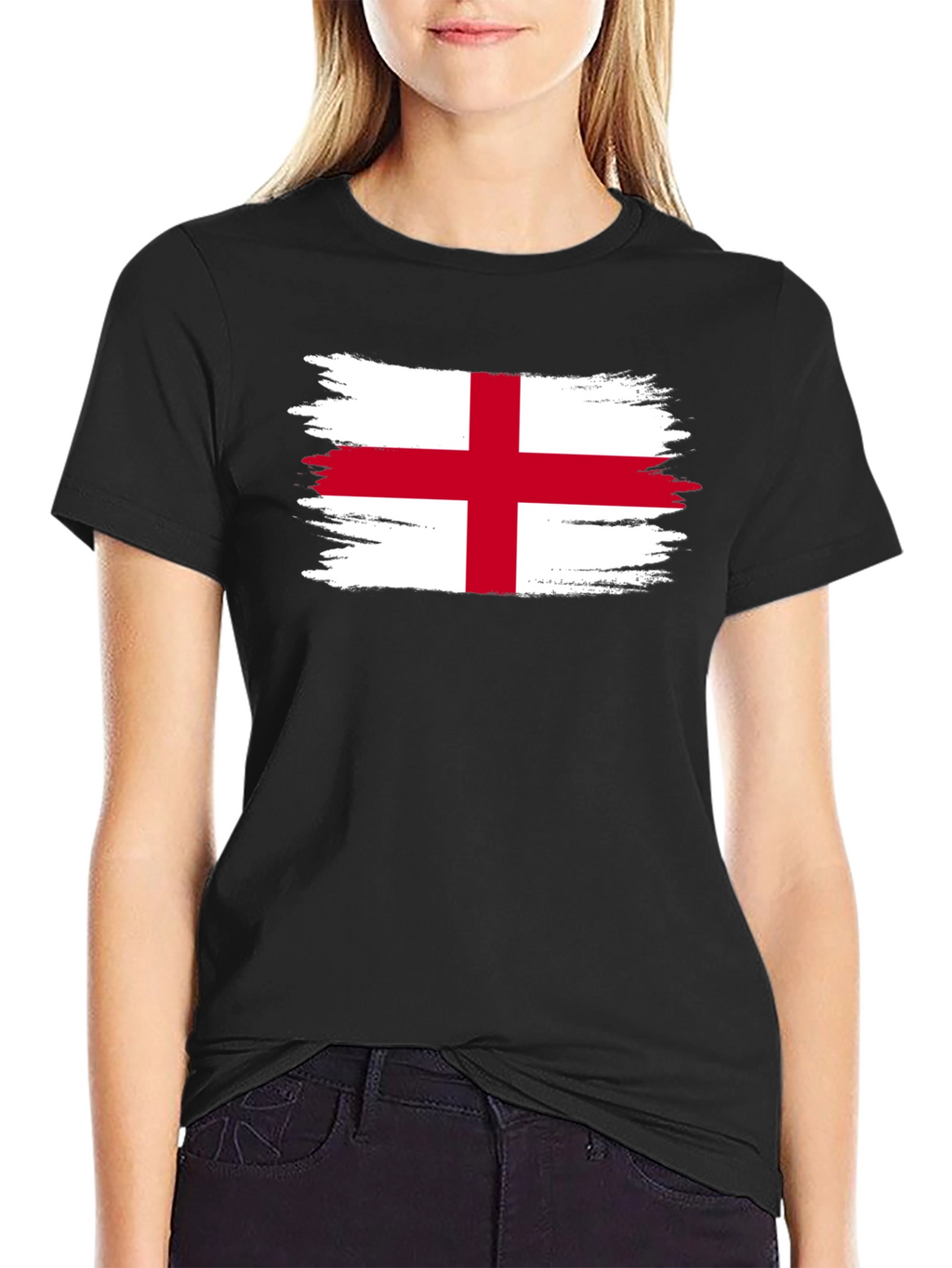 England Flag T-Shirt - Distressed Graphic Tee