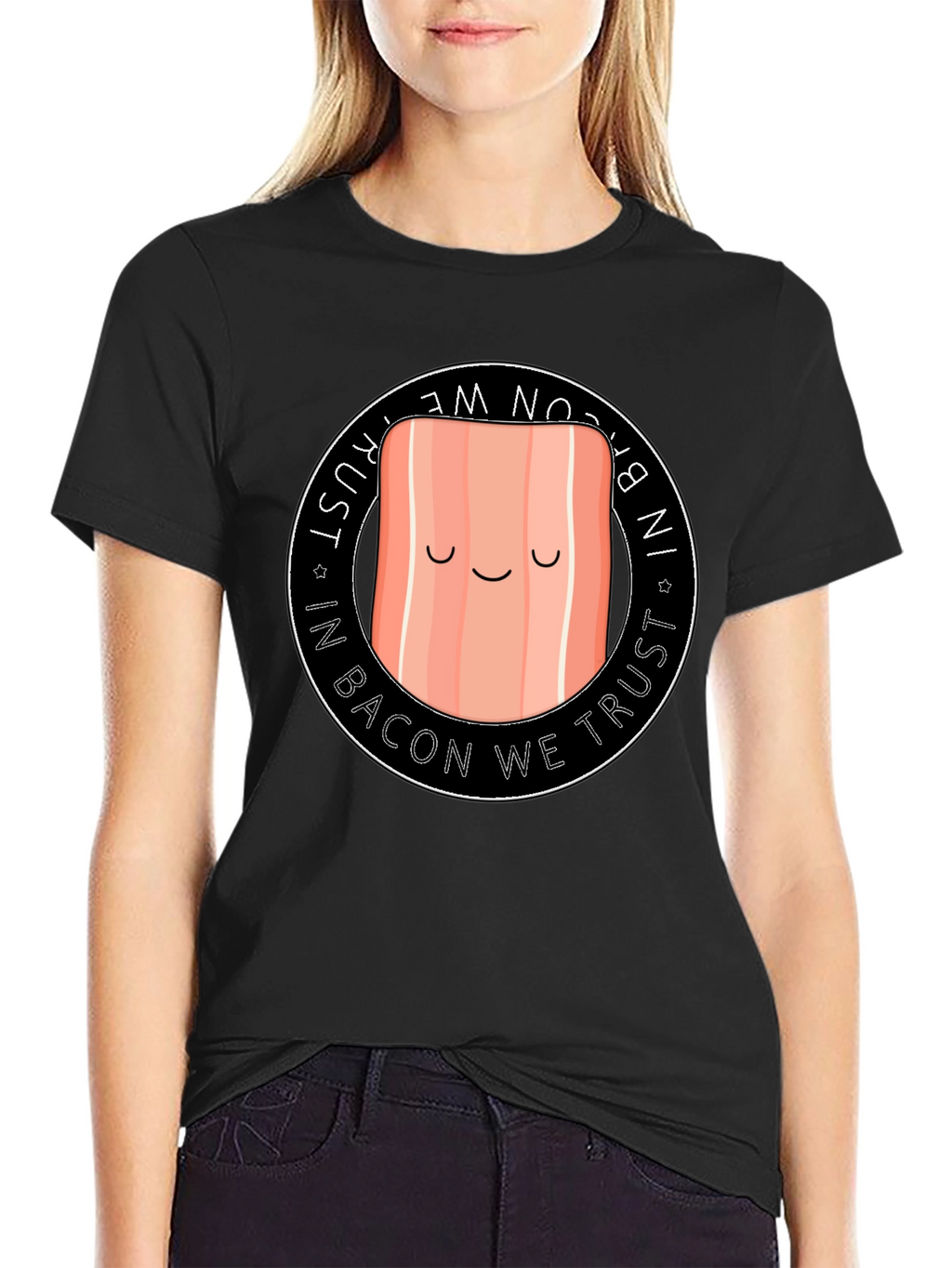 Funny Bacon T-Shirt - In Bacon We Trust Tee
