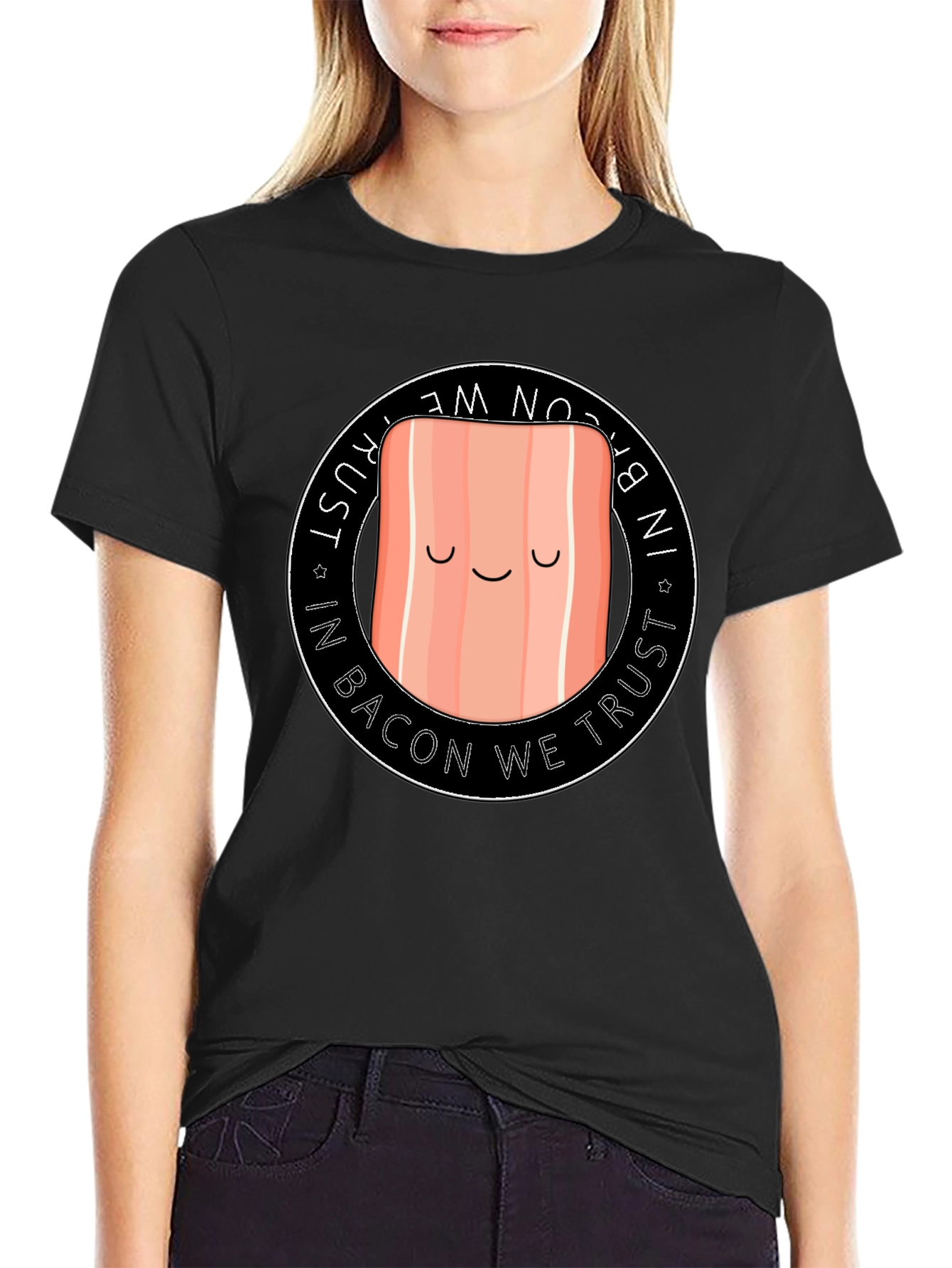 Funny Bacon T-Shirt - In Bacon We Trust Tee
