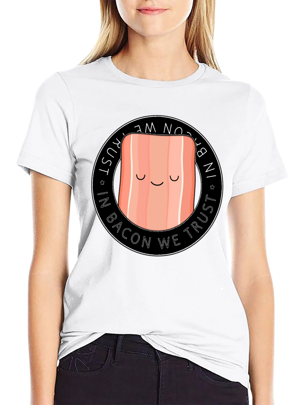 Funny Bacon T-Shirt - In Bacon We Trust Tee