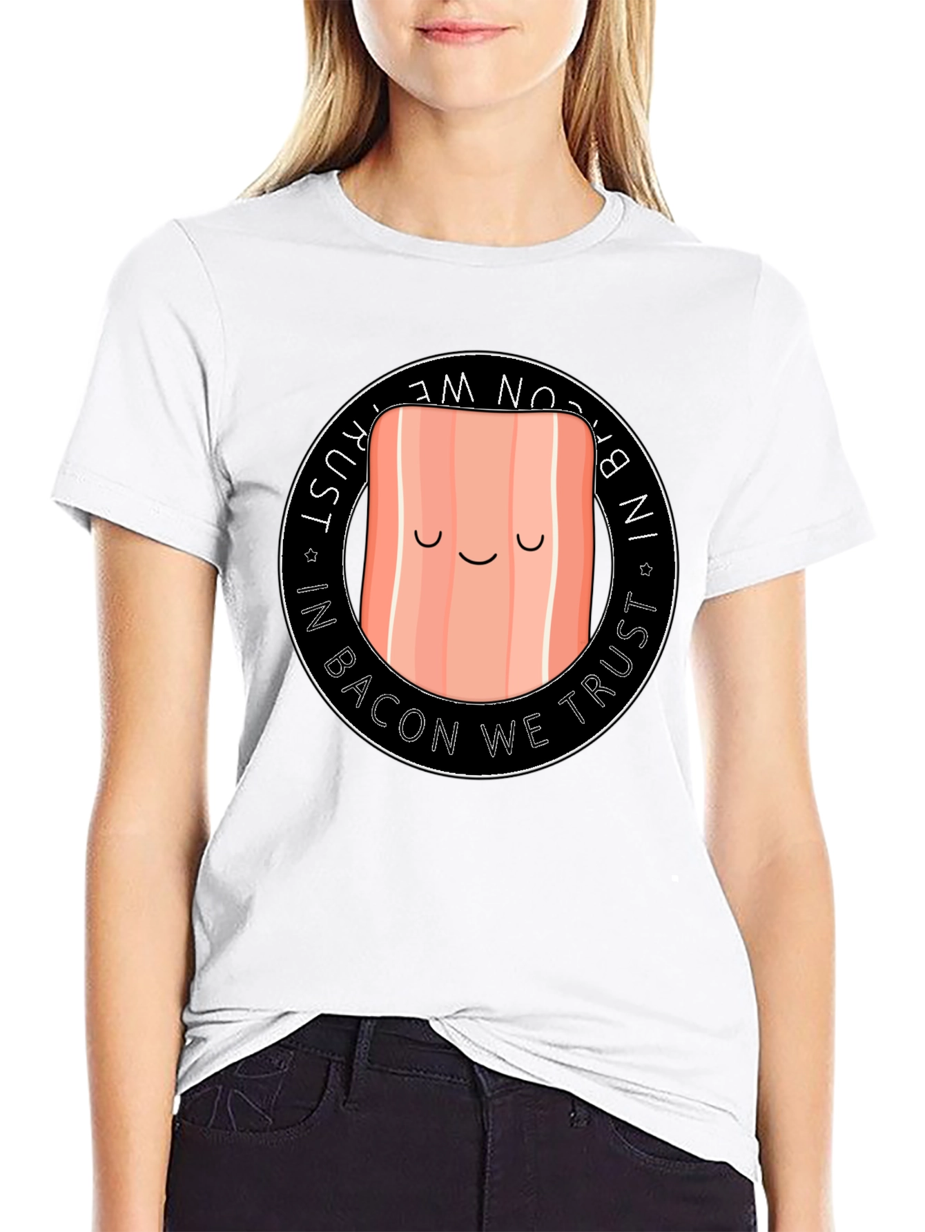 Funny Bacon T-Shirt - In Bacon We Trust Tee