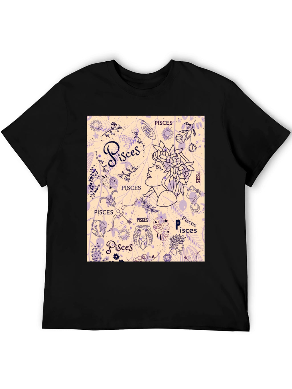 Pisces Zodiac Graphic T-Shirt
