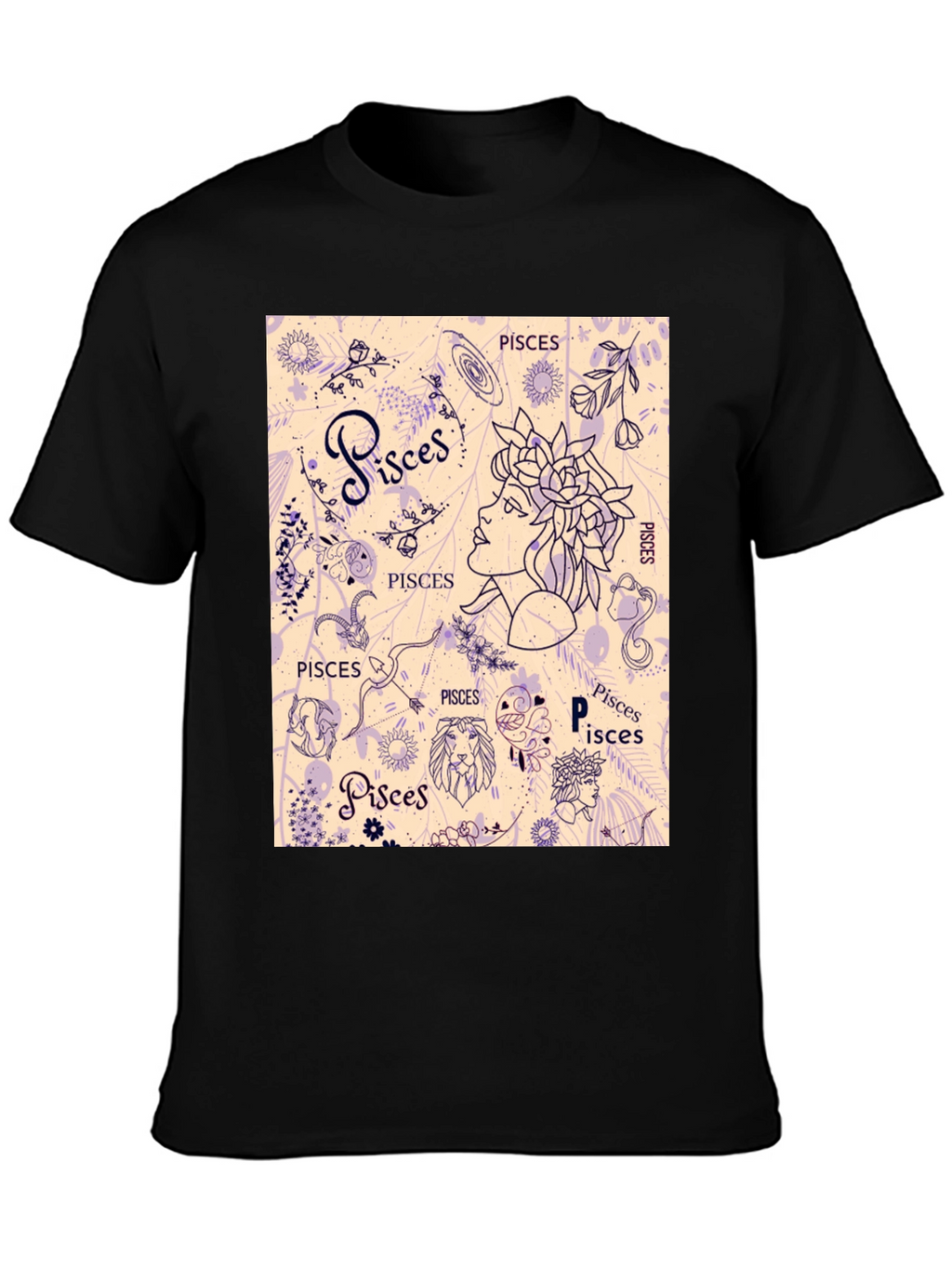 Pisces Zodiac Graphic T-Shirt