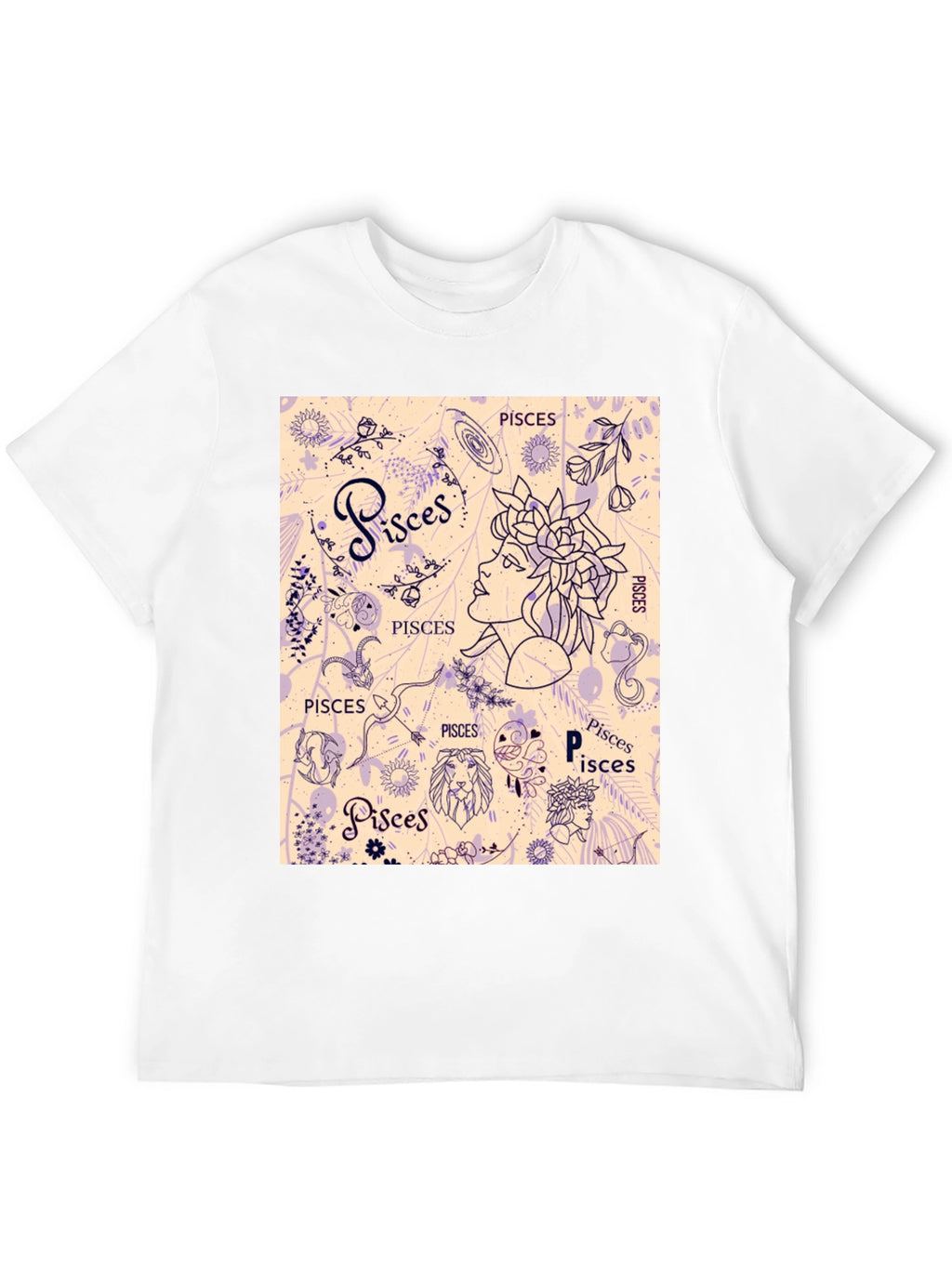Pisces Zodiac Graphic T-Shirt