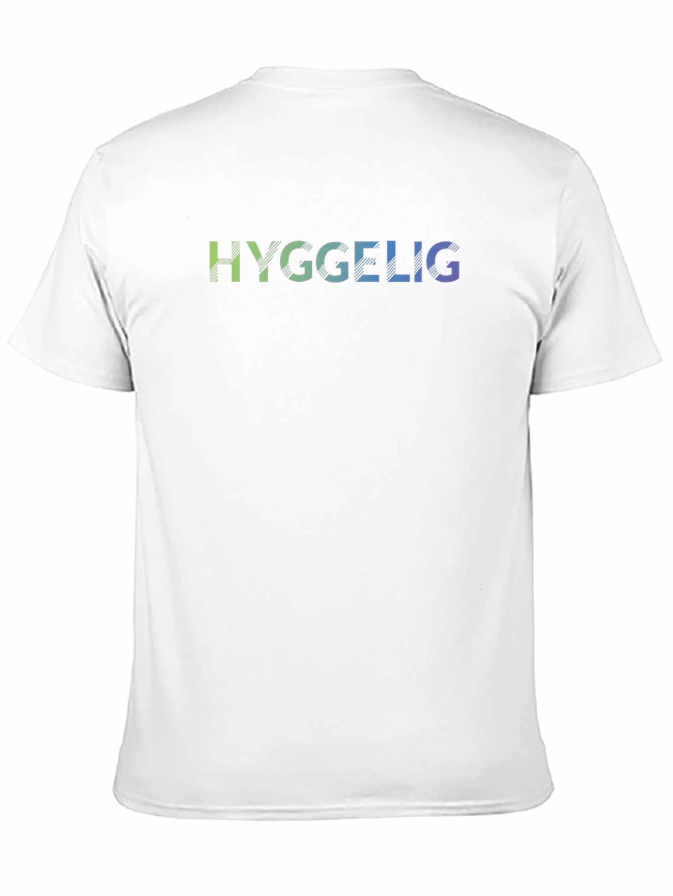 Hygge T-Shirt: Comfortable Black Tee with Gradient Text