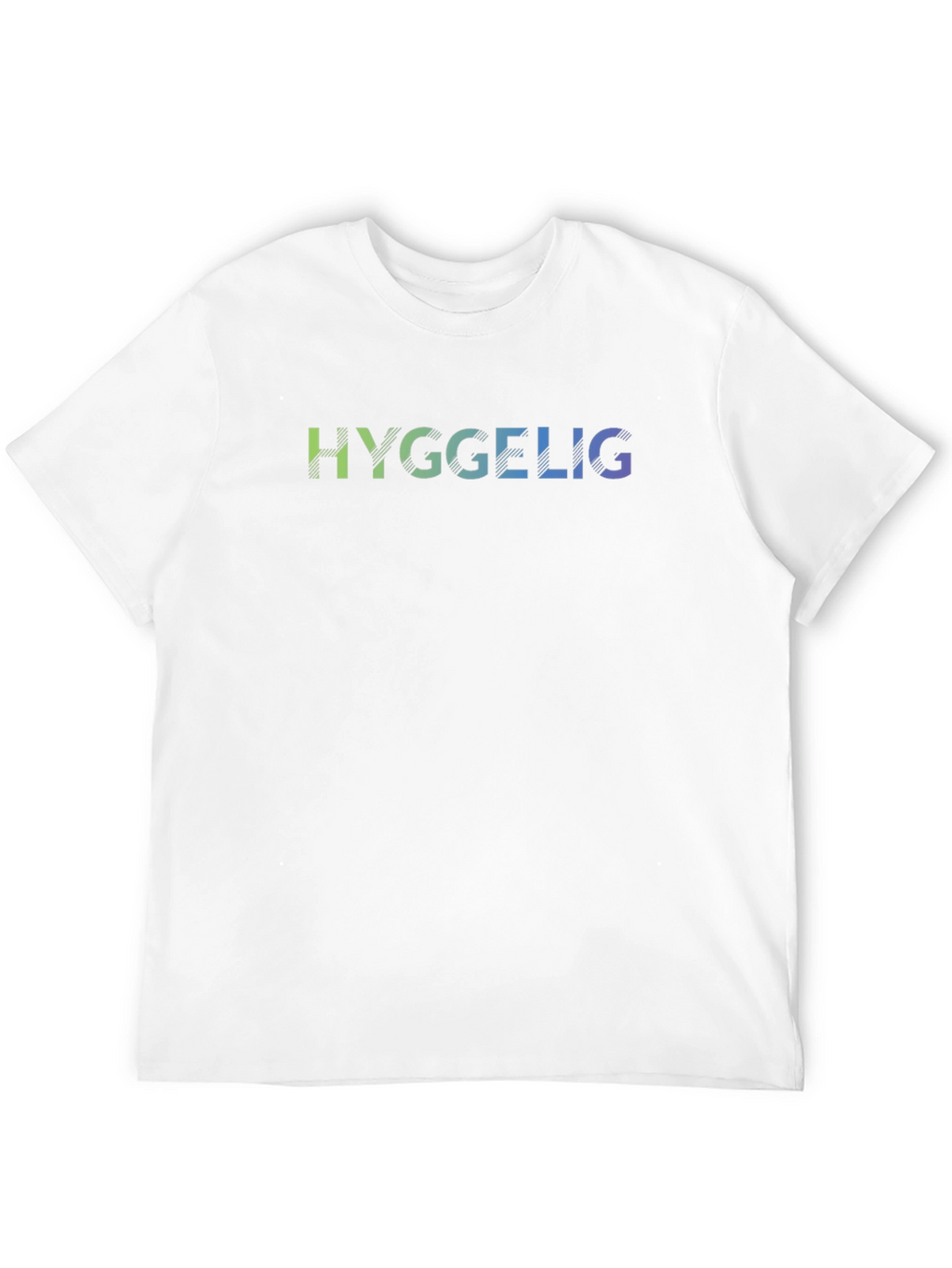 Hygge T-Shirt: Comfortable Black Tee with Gradient Text