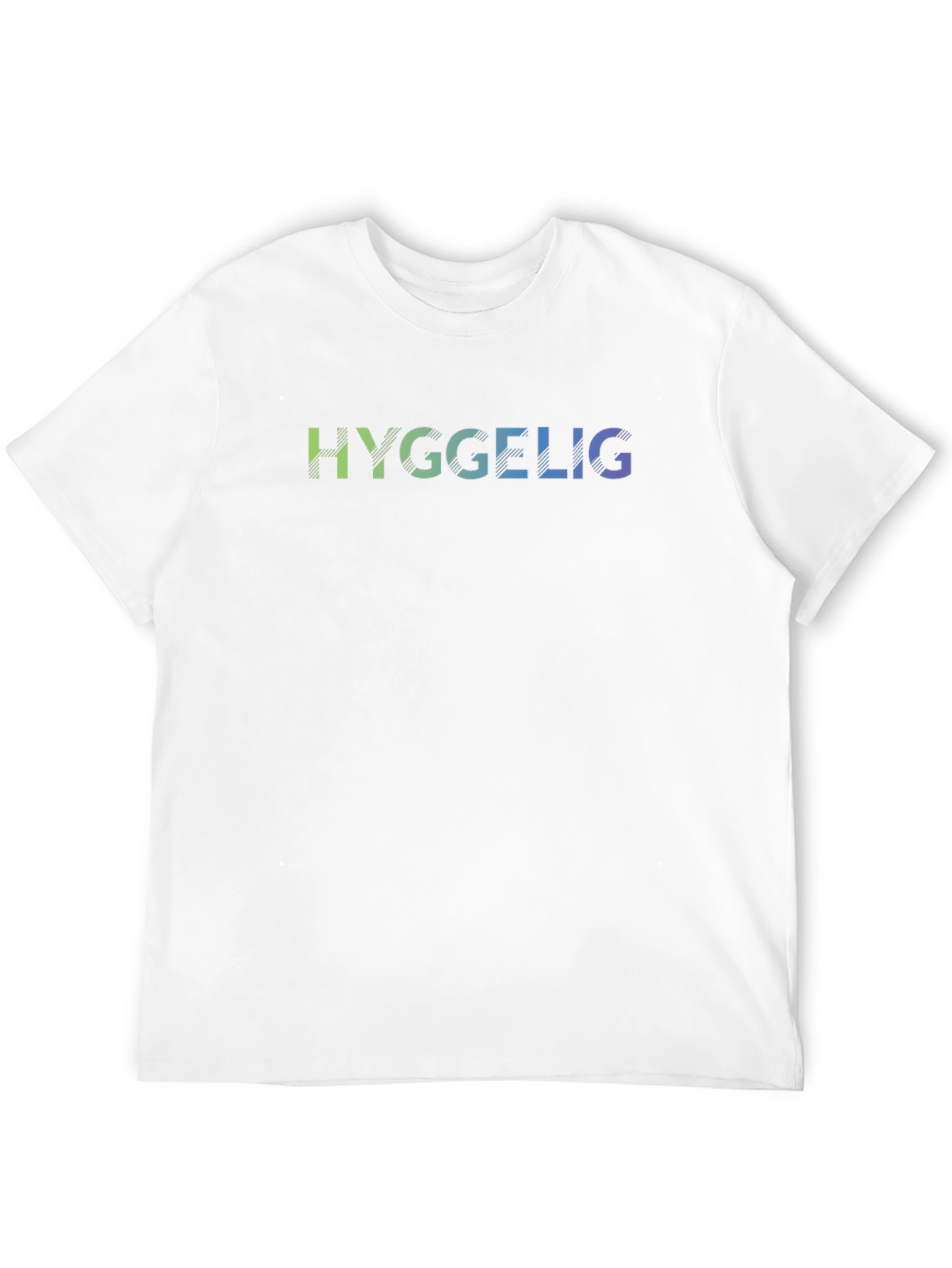 Hygge T-Shirt: Comfortable Black Tee with Gradient Text