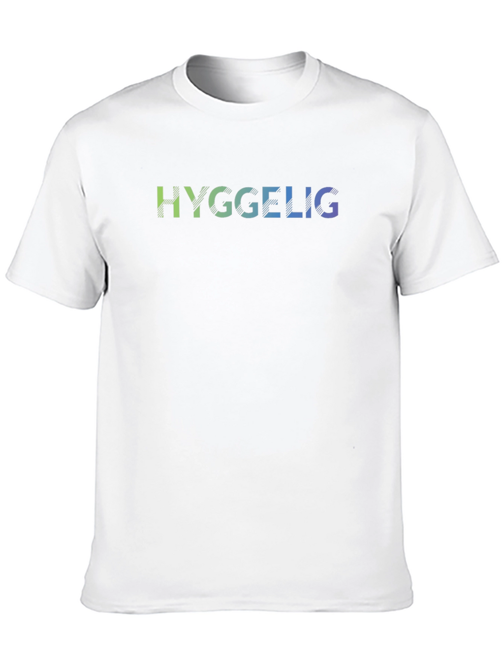 Hygge T-Shirt: Comfortable Black Tee with Gradient Text