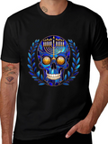Hanukkah Skull Graphic T-Shirt