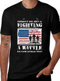 American Flag Veteran Battle T-Shirt