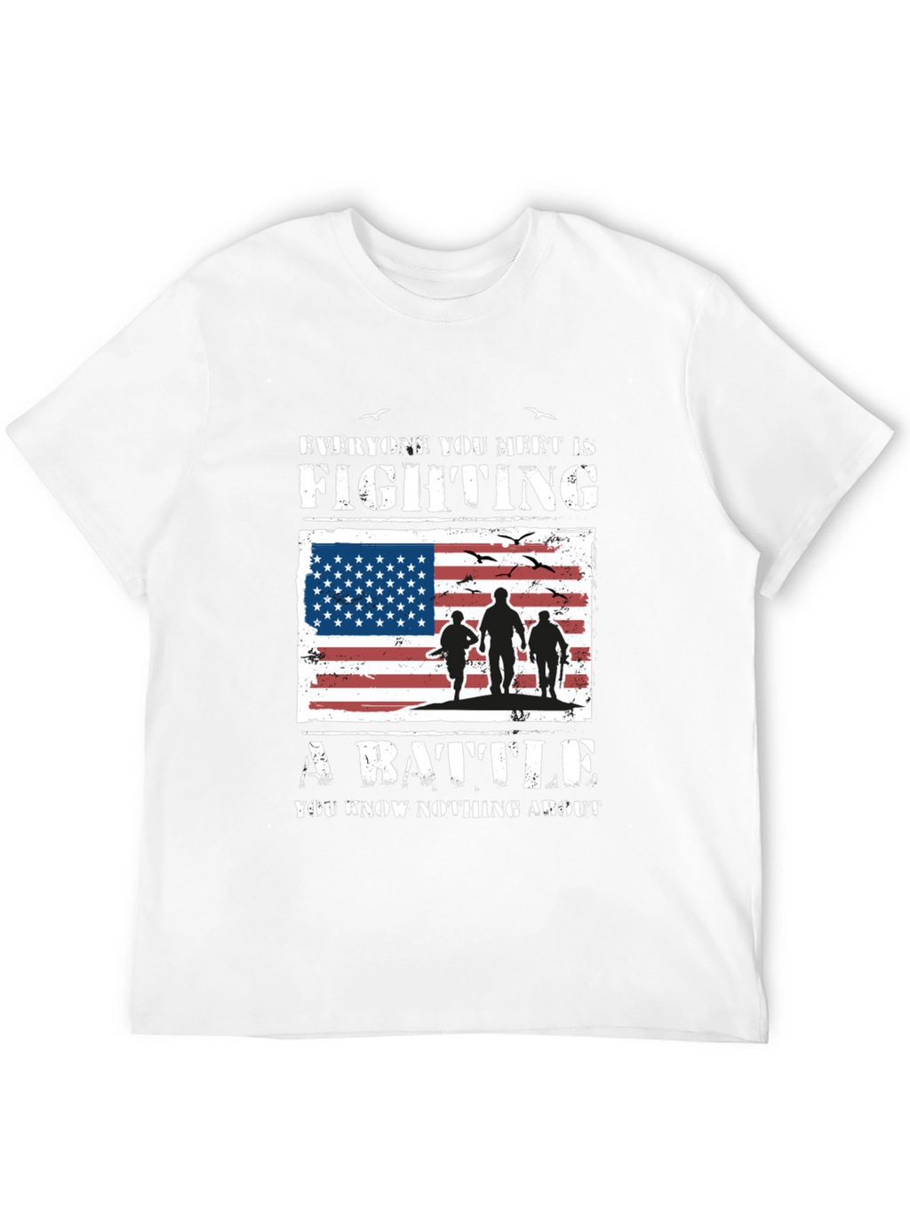 American Flag Veteran Battle T-Shirt
